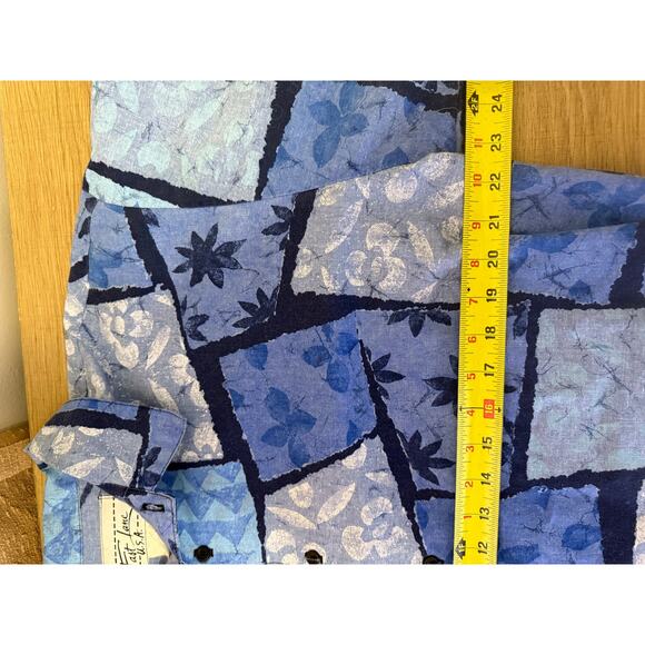 Vintage Men’s Fast Lane Made in USA Button Up Short Sleeve Floral Sz XL - Picture 4 of 5